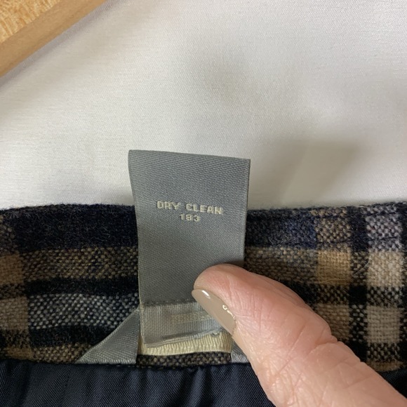 VTG Womens Bias Tartan Plaid Wool Blend Midi Skirt Sz 10 Y2K Academia Heritage - Picture 7 of 9